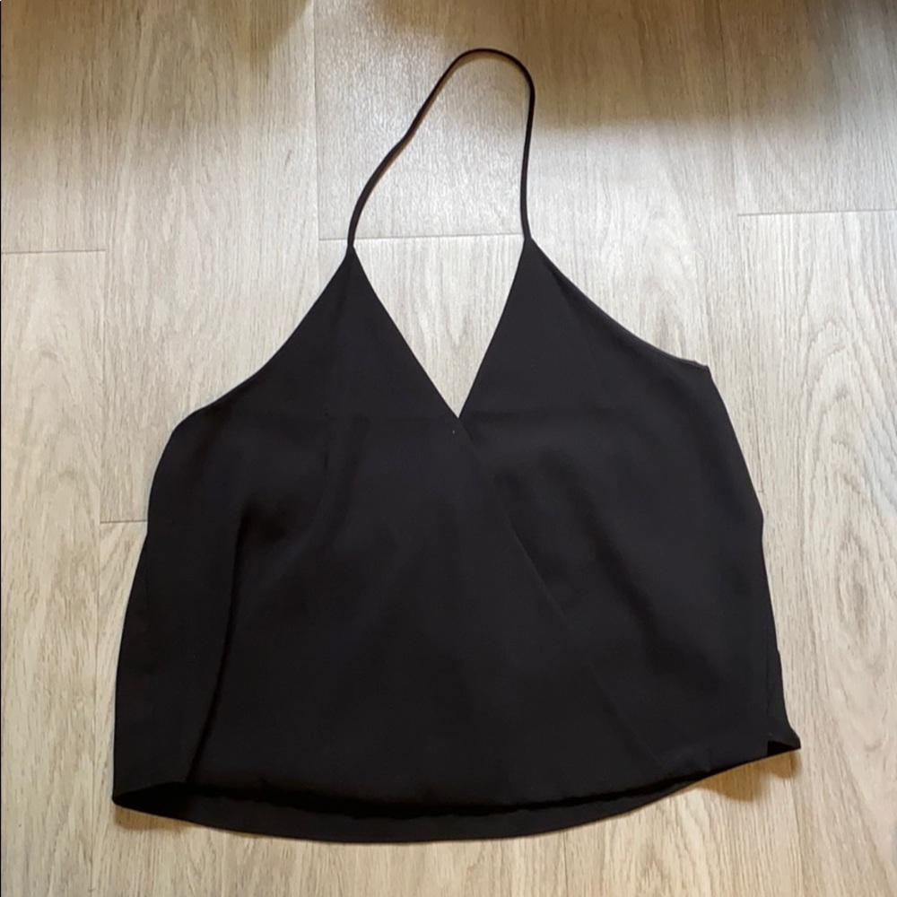Tobi black halter bubble top